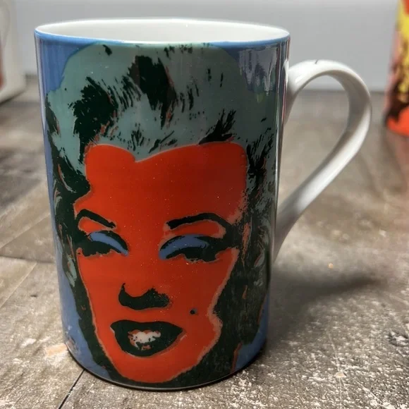 Vintage Andy Warhol Marilyn Monroe - Set of 4 Mugs Block Pop Art 1997 NIB - Picture 9 of 12